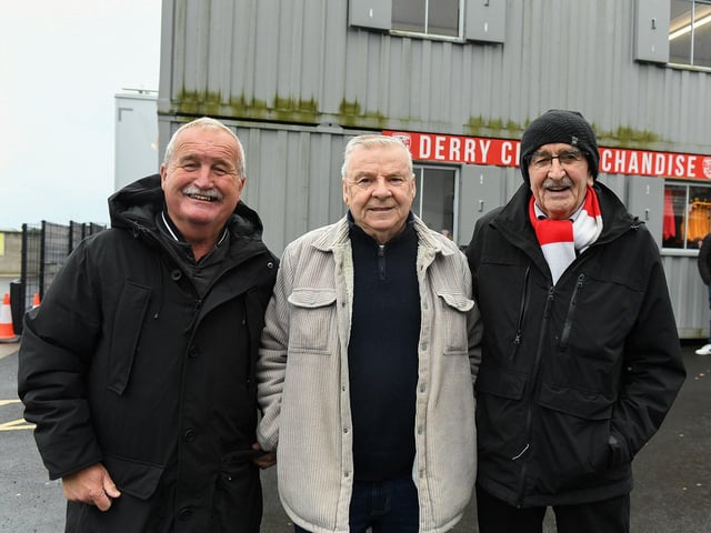 Fans in the Brandywell for Derry City’s game against Shelbourne. Photograph: George Sweeney