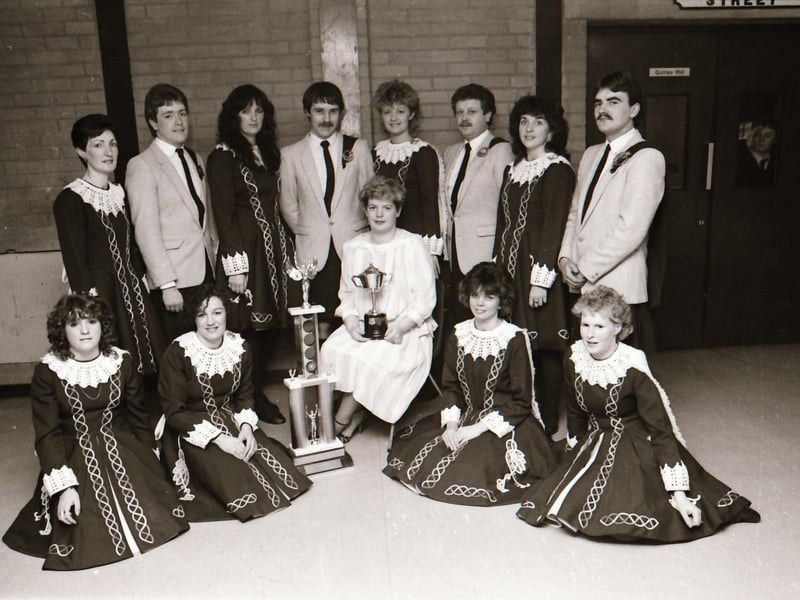 Ulster Championships Irish Dancing winners from McLaughlin School, St Oran's School and O'More School.