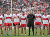 Derry manager Rory Gallagher and players in Croke Park last season. Picture Margaret McLaughlin