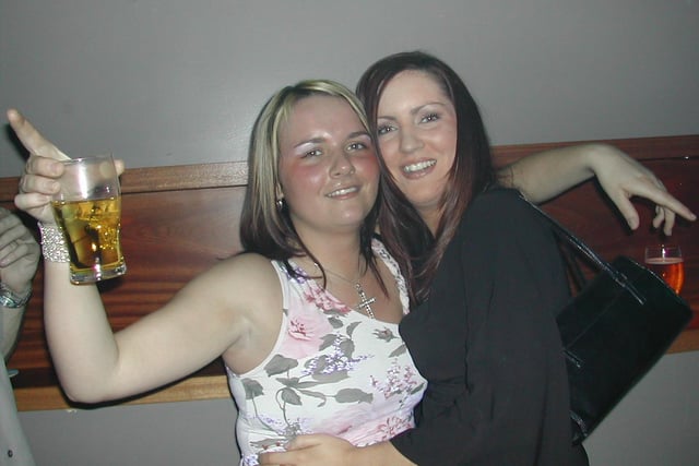 A night out at Sugar nightclub in Derry 2003.