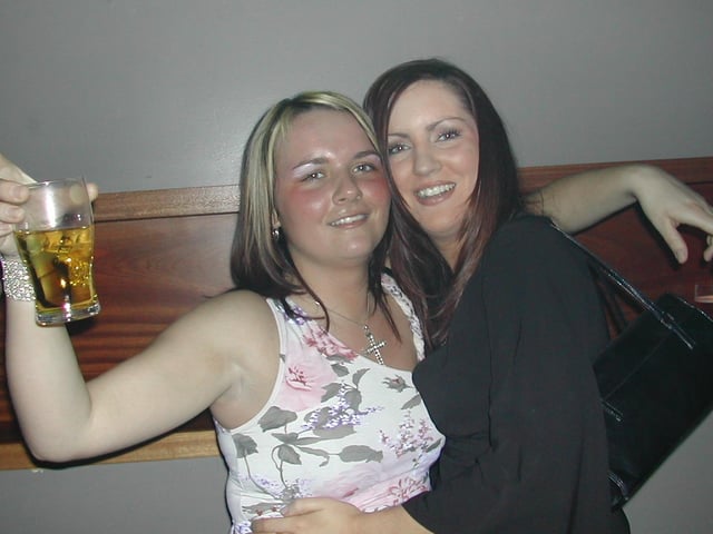 A night out at Sugar nightclub in Derry 2003.