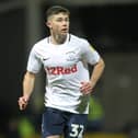 Preston North End's Adam O'Reilly pictured playing against Aston Villa at Deepdale Stadium in 2018.