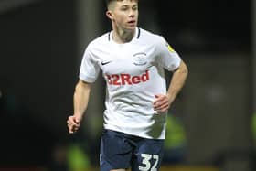 Preston North End's Adam O'Reilly pictured playing against Aston Villa at Deepdale Stadium in 2018.