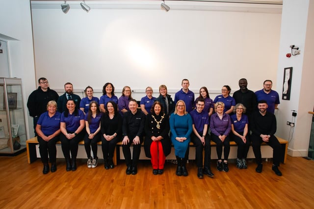 The Mayor of Derry City and Strabane District Council Patricia Logue attended a special staff recognition event in The Alley Theatre to honour staffs' hard work throughout another successful year. Photo: Karol McGonigle.
