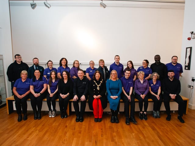 The Mayor of Derry City and Strabane District Council Patricia Logue attended a special staff recognition event in The Alley Theatre to honour staffs' hard work throughout another successful year. Photo: Karol McGonigle.