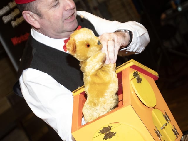 The magnificent Parky The Magician in action on Saturday. : .