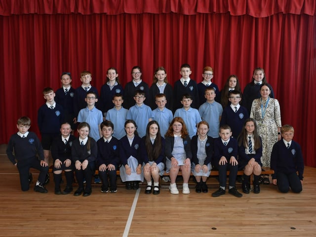 Mrs Meenan’s P7 class at Rosemount Primary School.