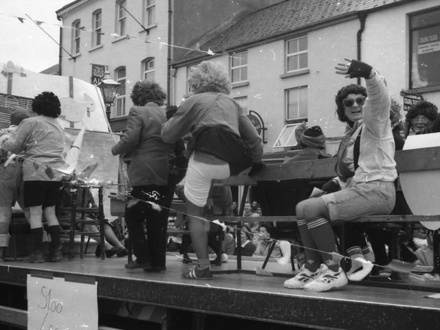 A float at the St. Patrick's Day parade in Buncrana in 1998.