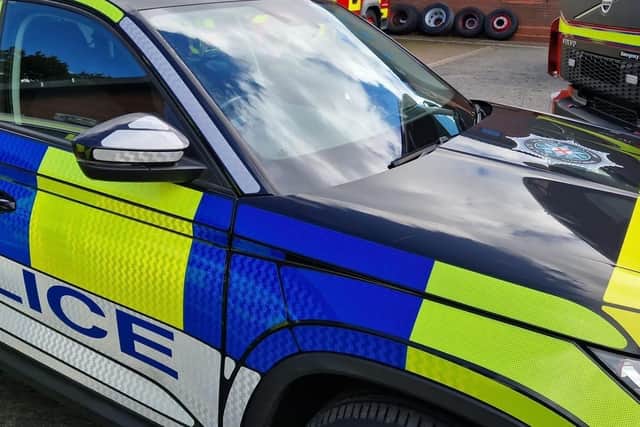 The Police Service of Northern Ireland car.