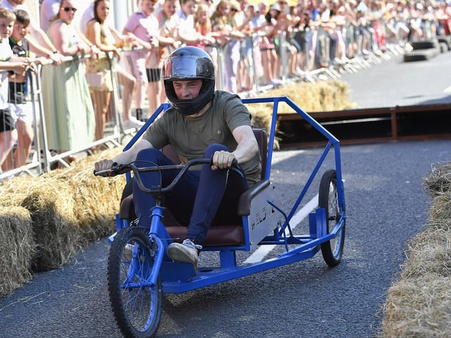 There were spills and thrills during the Carndonagh Festival Soapbox Derby held on the town centre on Saturday afternoon. Photo: George Sweeney