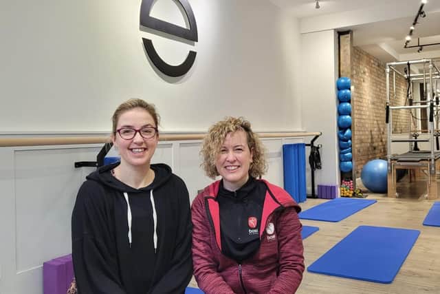 Laurie Schneider and Louise Carey, who run Embodied Pilates Studio.