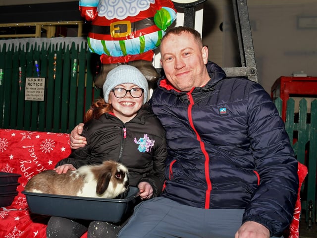 Bethany and Gavin visit the KidzFarm at the Christmas Wonderland at Destined, organised by the Western Trust Children’s Disability Team and the Destined Team. Photo: George Sweeney