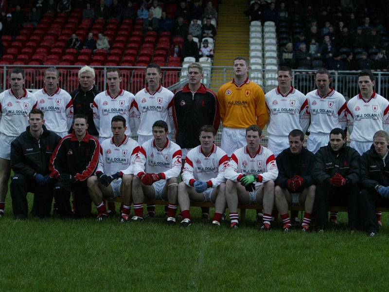The Tyrone team that took on Derry in the McKenna Cup in January 2004: P McConnell, R McMenamin, C Holmes, B Robinson, C Gormley, G Devlin, C Gourley, K Hughes, G Cavlan, M Coleman, B McGuigan, S Mulgrew, F McGuigan, S O'Neill, O Mulligan. (Subs) C McCullagh, P Horish, S Sweeney, F McGuigan.