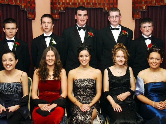 Front, from left, are Janine Joyce, Rosaleen McLaughlin, Francina Baldrick, Caroline Doherty and Christina McConologue. Back, from left, are Mark McGeehan, Gary McGeehan, Paul Crawford, Shaun Sharkey and James Molloy. (1401C01)