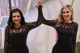 Feis Dancing Co-ordinator Shauna Doherty (pictured left) with her sister Rachael Kavanagh. The women will also be performing a sponsored exhibition dance to raise funds for the ‘Get Rubie to Mexico’ campaign.