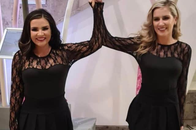 Feis Dancing Co-ordinator Shauna Doherty (pictured left) with her sister Rachael Kavanagh. The women will also be performing a sponsored exhibition dance to raise funds for the ‘Get Rubie to Mexico’ campaign.