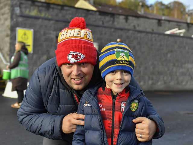 Fans arrive at the Brandywell for Derry City’s game against Shamrock Rovers. Photograph: George Sweeney