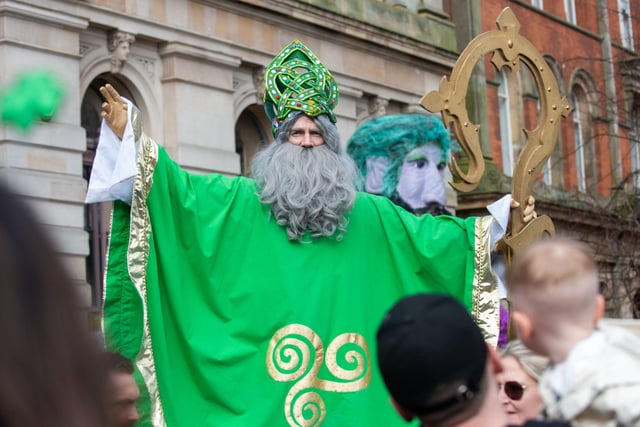 The big man himself at the Derry St. Patrick's Day festivities.