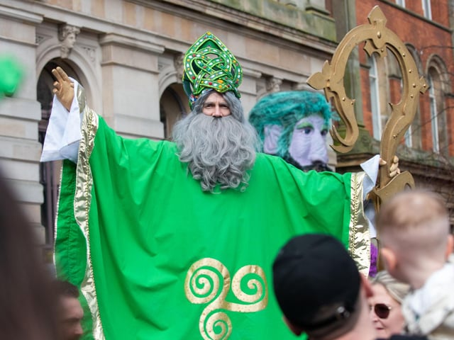 The big man himself at the Derry St. Patrick's Day festivities.