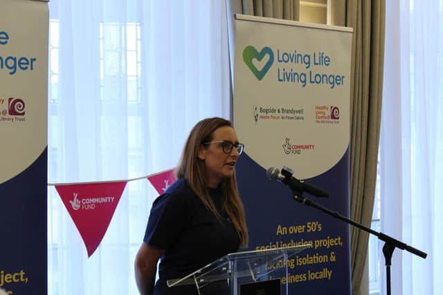 Speaking at the launch of Loving Life, Living Longer in the Bishop's Gate Hotel