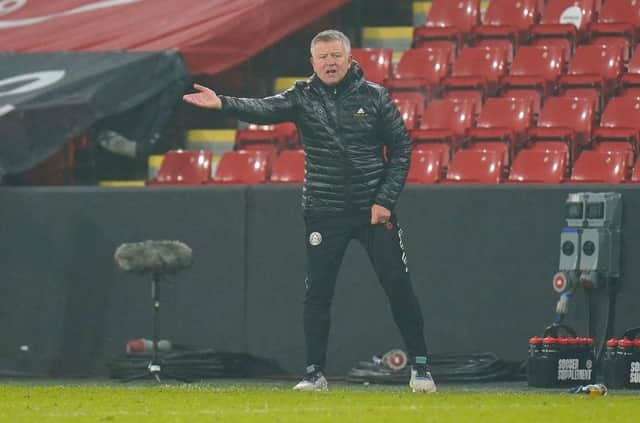 Chris Wilder, Manager of Sheffield United. (Photo by Tim Keeton - Pool/Getty Images)