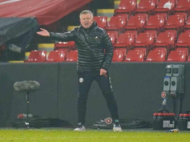 Chris Wilder, Manager of Sheffield United. (Photo by Tim Keeton - Pool/Getty Images)