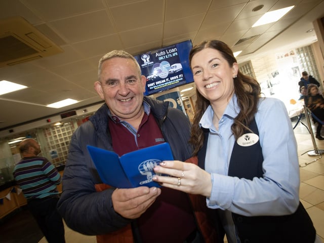 50 YEARS MEMBERSHIP. . . .The Half A Centure Member Gerry Green pictured with Sinead Bell on Saturday. : .