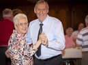 The evergreen Christy McMonagle and partner tripping the light fantastic at the Mayor’s Tea Dance in the Guildhall on Wednesday afternoon. (Photos: Jim McCafferty Photography)