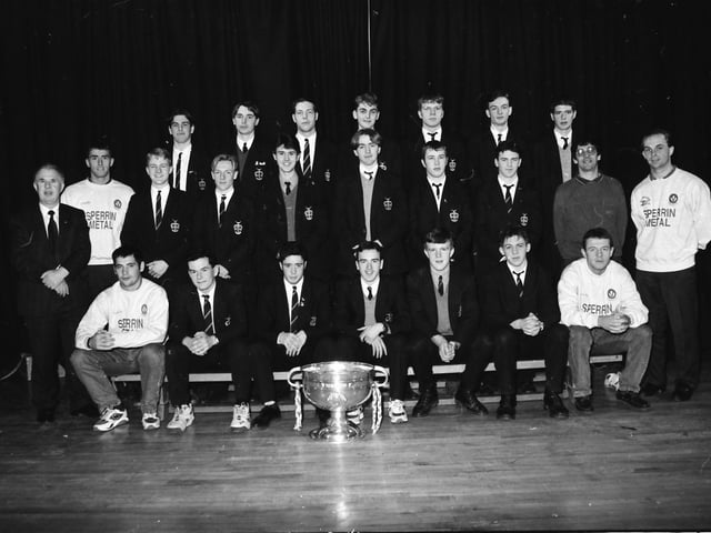 Sam Maguire Cup at St. Columb's College.