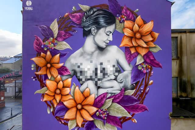 North West BAPS Breastfeeding Mural by Peaball.