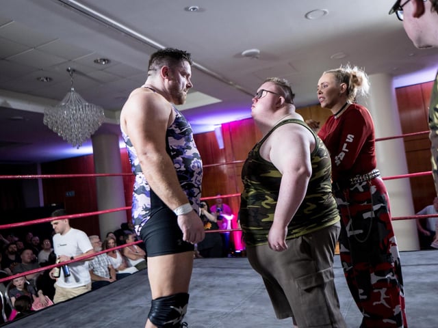 Sergeant Slam sizes up the opposition. Photographs by Stephen Latimer.