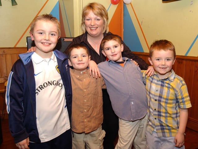 Majella Coyle and the boys