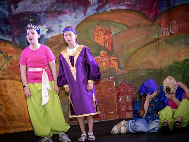 Caoimhe Campbell-Green and Maisie-Kate Nixon performing ‘One More Angel in Heaven’ during Wednesday's Long Tower PS Show.
