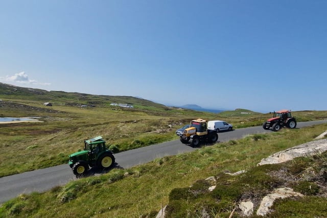 What a day for it at the Inish Tractor Run.