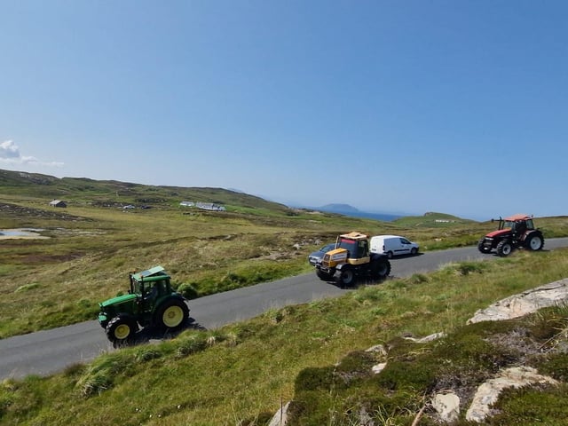 What a day for it at the Inish Tractor Run.
