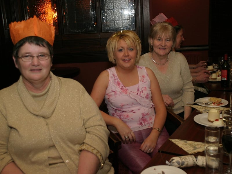Christmas parties in Derry in December 2003.