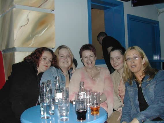 Una McGee, Roisin Friel, Tracey Porter, Stella Gallagher and Donna Porter supporting Mickey Joe Harte.