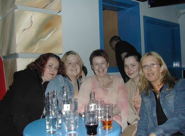 Una McGee, Roisin Friel, Tracey Porter, Stella Gallagher and Donna Porter supporting Mickey Joe Harte.