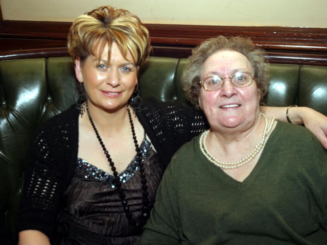 Birthday girl Dolly Patton pictured with her mu on the occasion of her 50th birthday 0052JML
