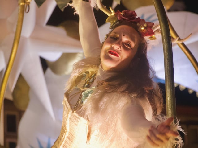 One of the performers.