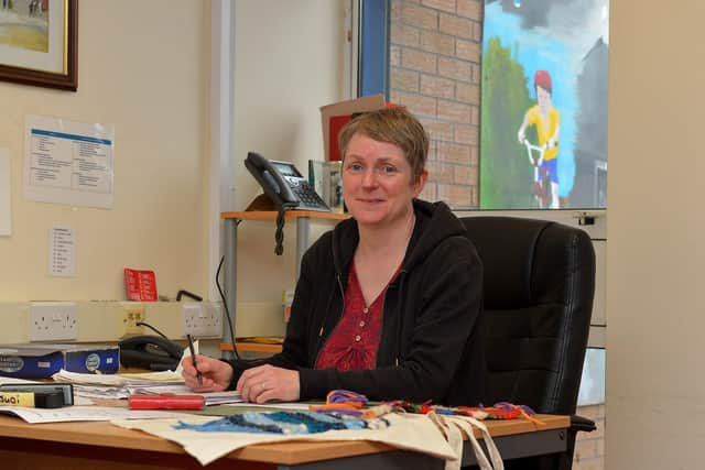 Judi Logue, Eden Place Arts Centre Coordinator.  Photo: George Sweeney.  DER2313GS – 11