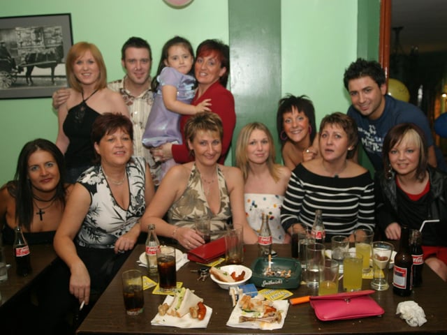 Pictures of Derry people partying in November 2003