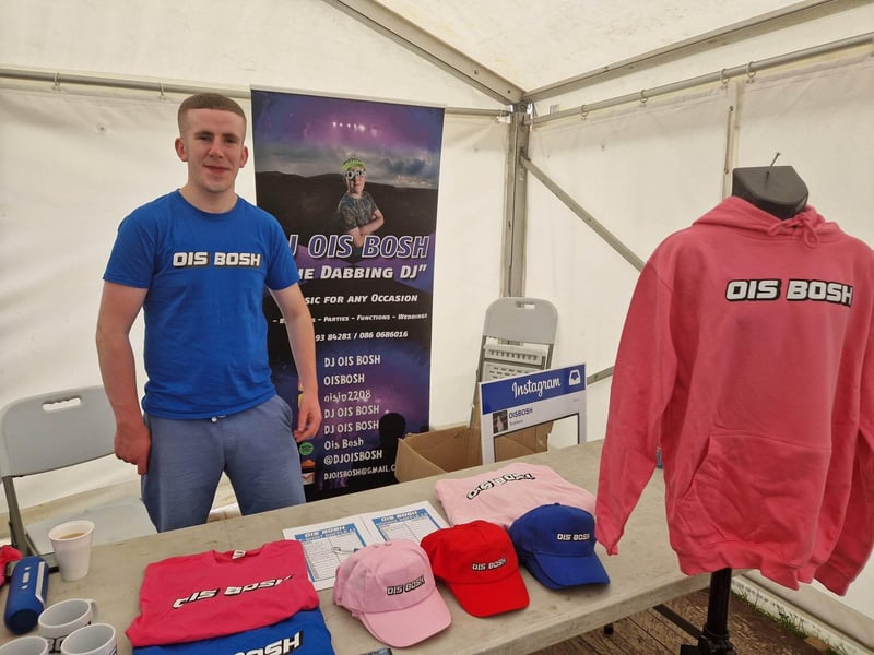 Oisin McLaughlin aka DJ Ois Bosh at the Inishowen Vintage Show.