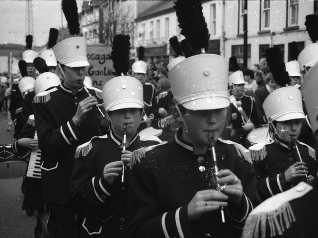 The St. Patrick's Day parade in Buncrana in 1998.