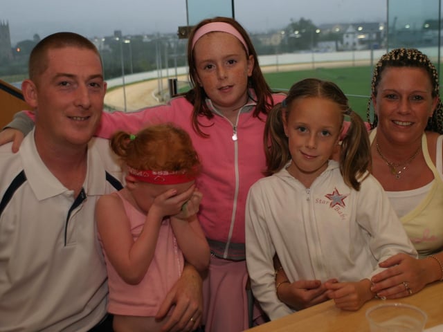Enjoying the Lifford Races in the late summer of 2004.