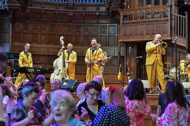 The Jive Aces perform in the Guildhall. Photo: George Sweeney