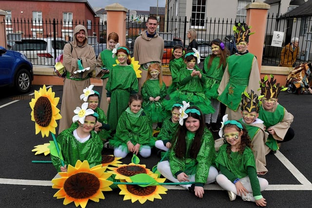 St Mary’s Youth Club took part in Derry St Patrick’s Day parade on Friday afternoon. Photo: George Sweeney. DER2311GS – 52