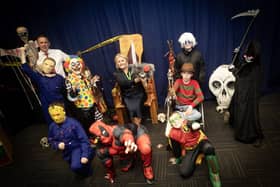 Mrs. Ciara Deane, Principal and Mr. Peter Smith, Literacy Co-Ordinator pictured with some of the prizewinners at the Annual Spooker Prize in St. Joseph's Boys School on Wednesday afternoon. (Photos: Jim McCafferty Photography)
