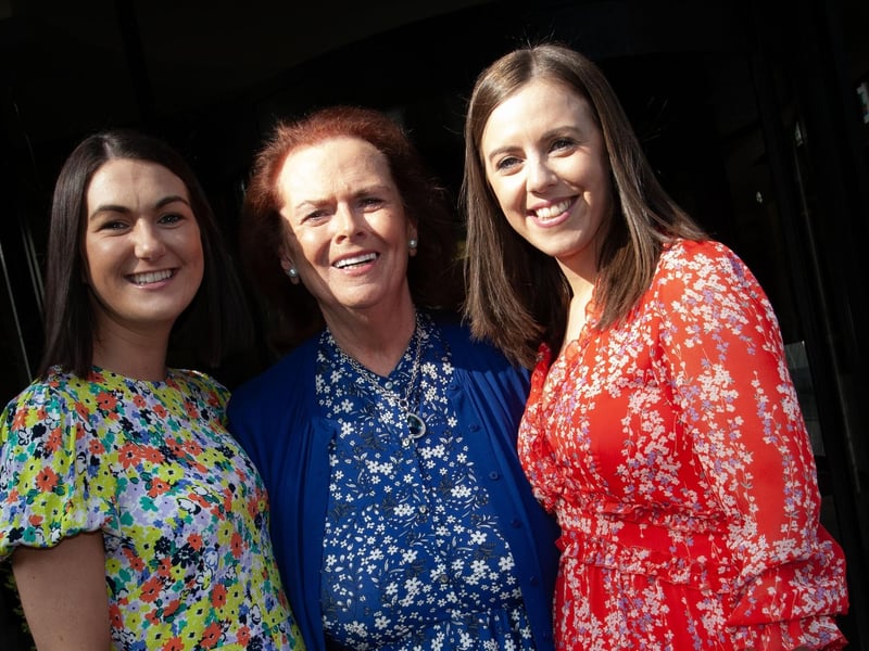 Rachel Tierney, Una and Emer Dunne pictured at Saturday's birthday celebrations.