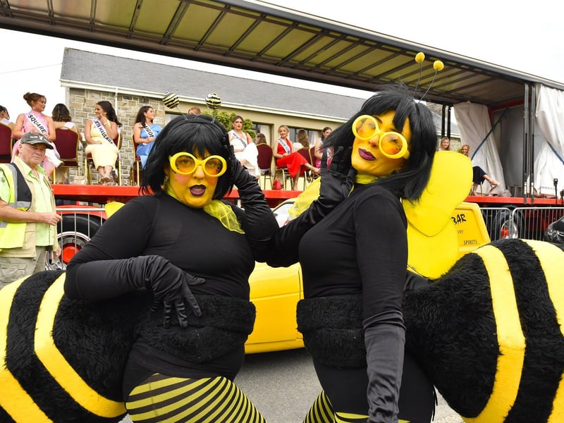 In Your Space Circus took part in the Clonmany Festival Parade held on Sunday afternoon. Photo: George Sweeney